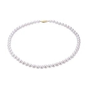 14K Gold Signature High Luster Akoya Pearl 18" Strand