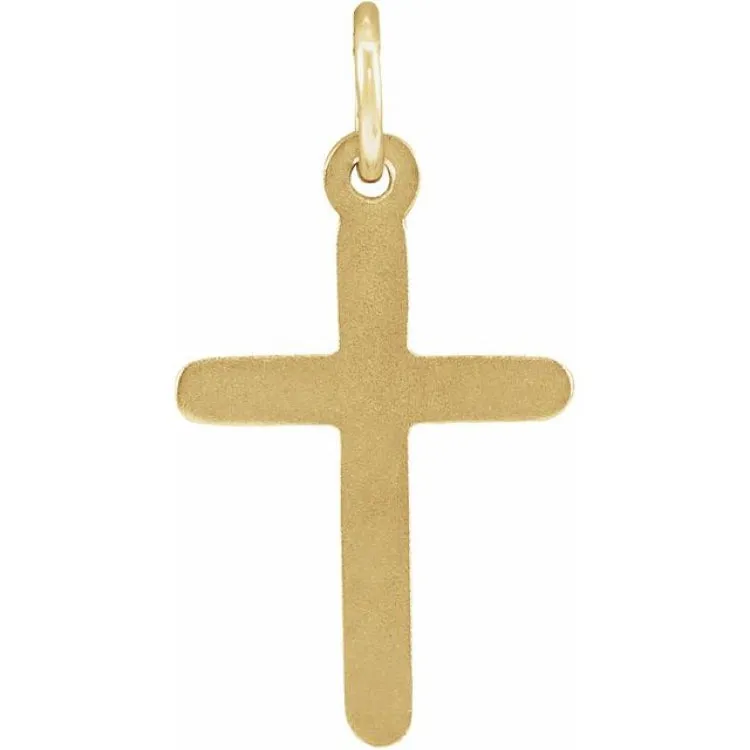 14K Yellow 20x10.4 mm Cross Pendant