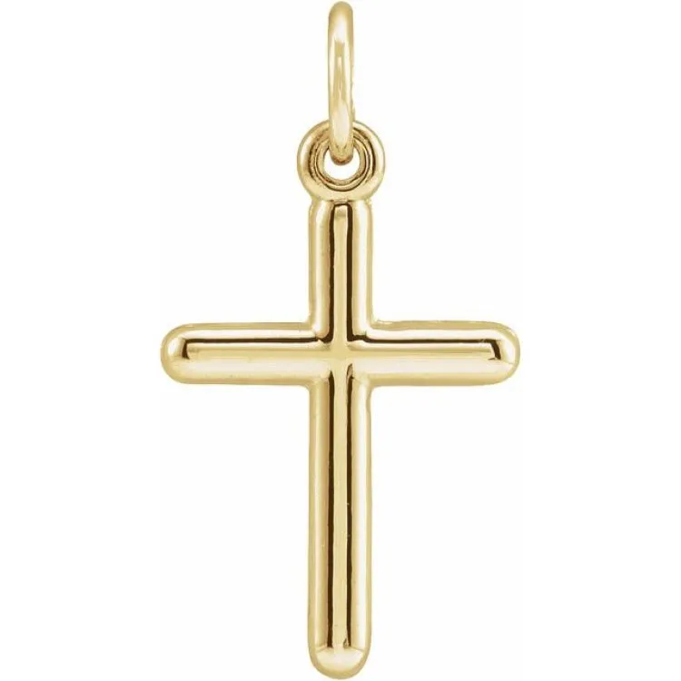 14K Yellow 20x10.4 mm Cross Pendant