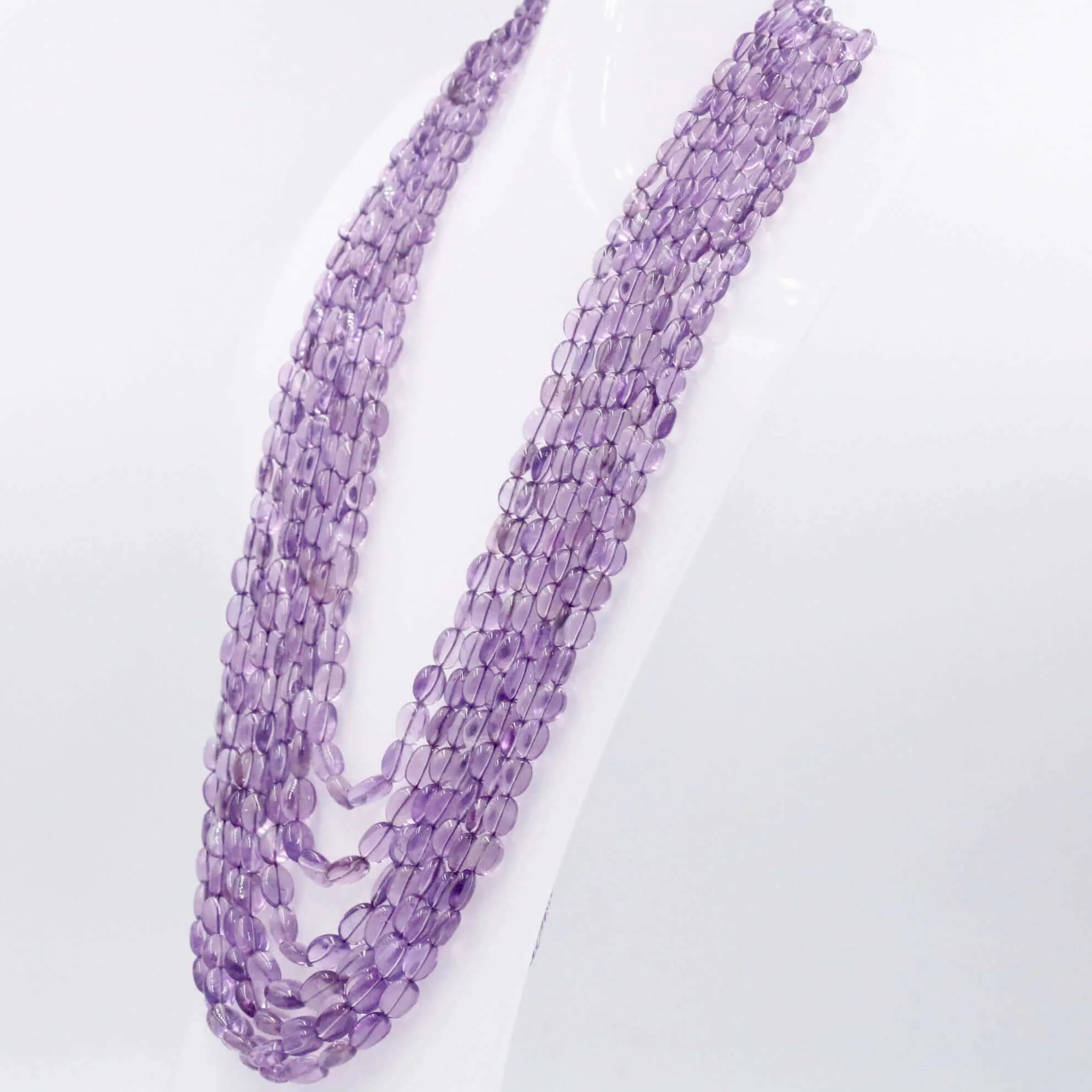 7 Strand Amethyst Necklace Layered Necklace Amethyst Necklace Gemstone Necklace Quartz Indian Necklace Sarafa Necklace SKU 6143165