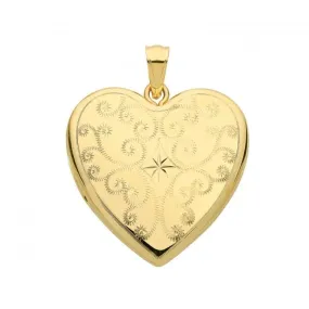 9ct Yellow Gold Heart Locket PN1108