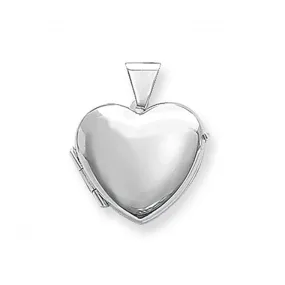 Acotis Silver Locket Heart Shaped G6575