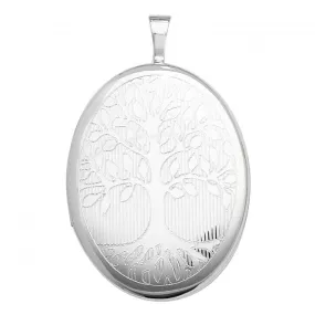 Acotis Silver Locket Oval G6943