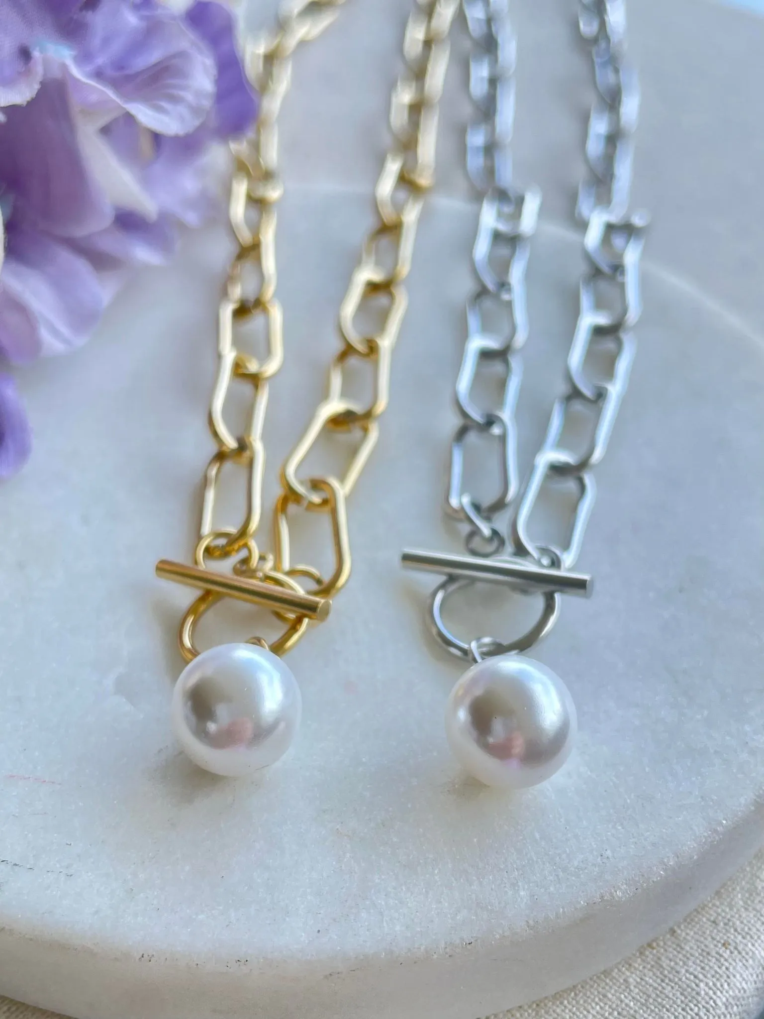 All knotted up with a pearl - gold – Tarnish Proof Jewellery