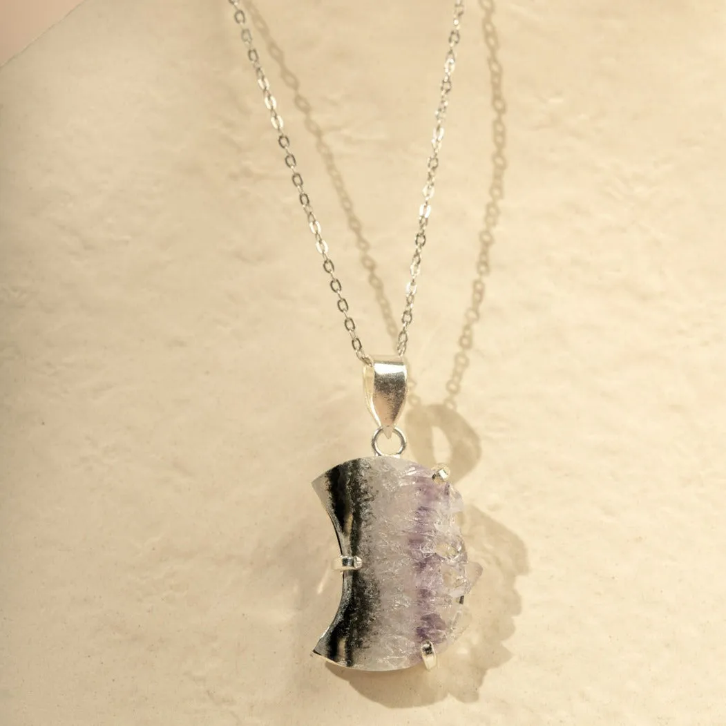 Amethyst Slice Necklace