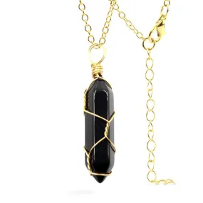 Ancient Infusions Black Onyx Elegance Pendant: Embrace Timeless Style and Grounding Presence