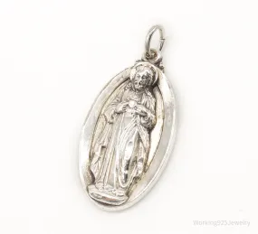 Antique Hayward Jesus Sterling Silver Pendant