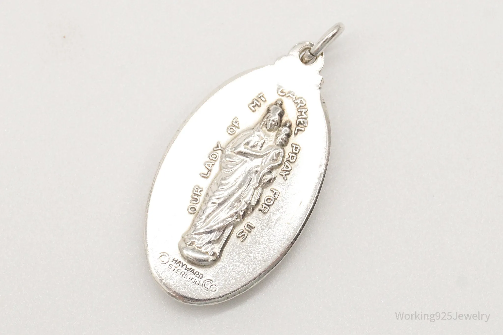 Antique Hayward Jesus Sterling Silver Pendant