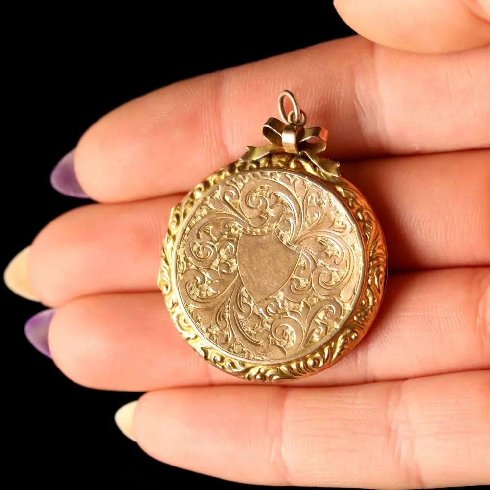 Antique Victorian 9Ct Gold Locket Circa 1880