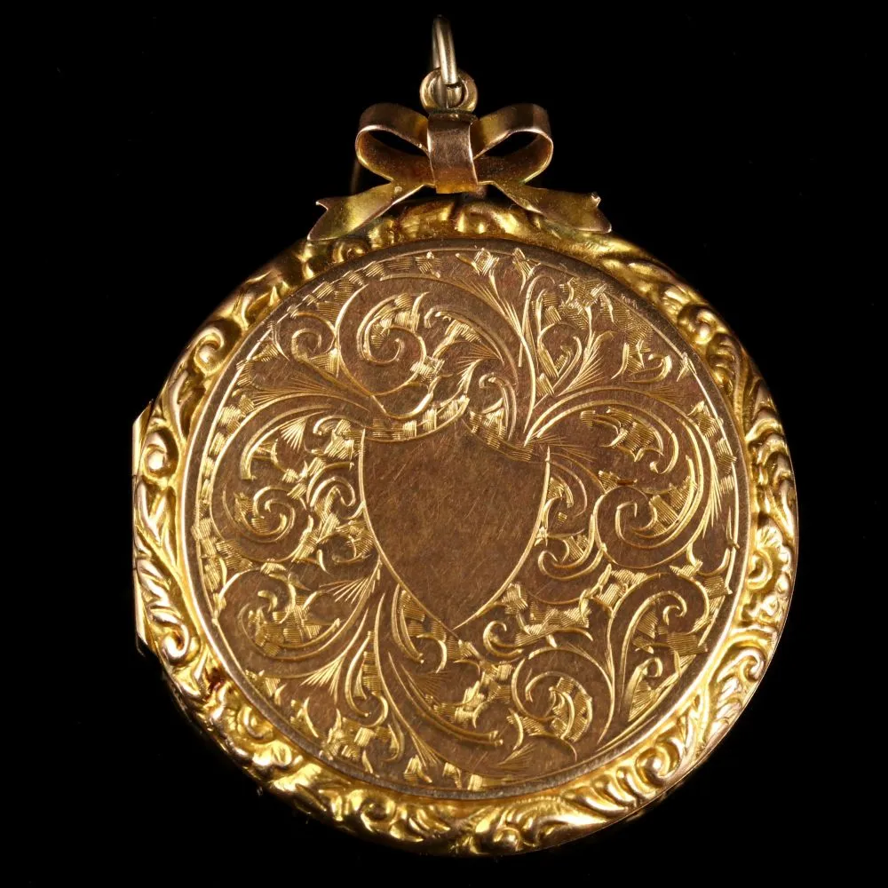 Antique Victorian 9Ct Gold Locket Circa 1880