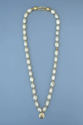 baroque glass pearl necklace