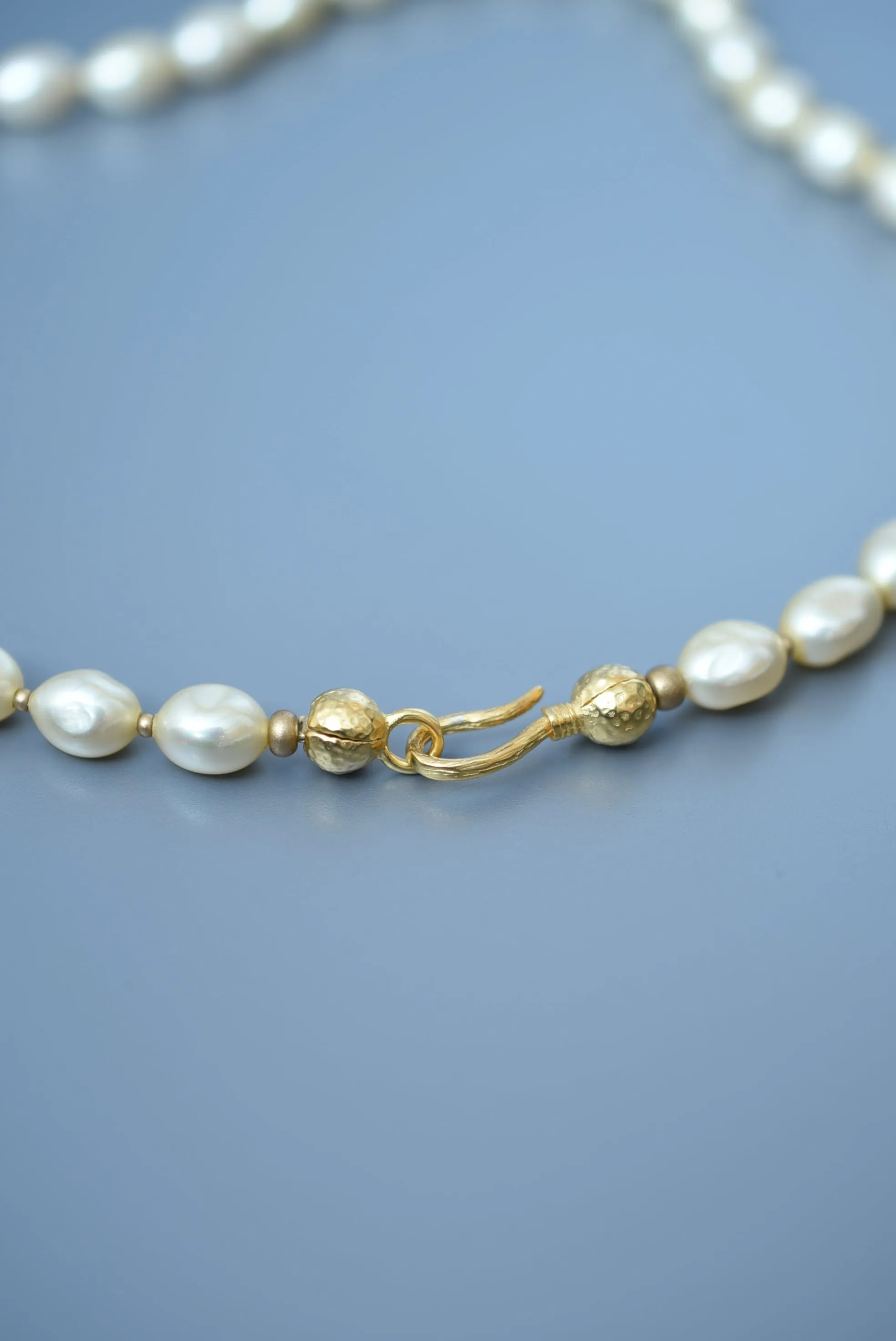 baroque glass pearl necklace