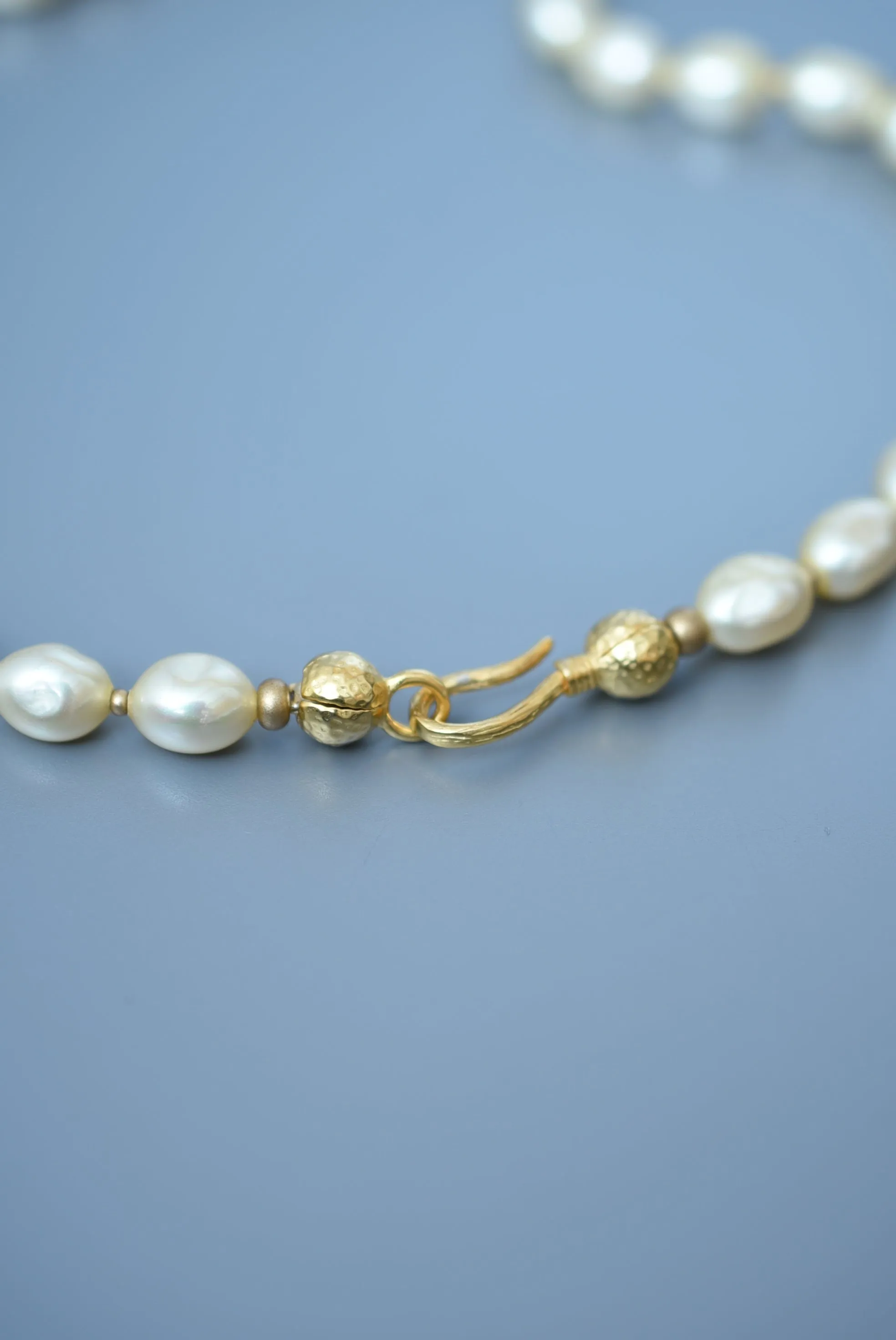 baroque glass pearl necklace