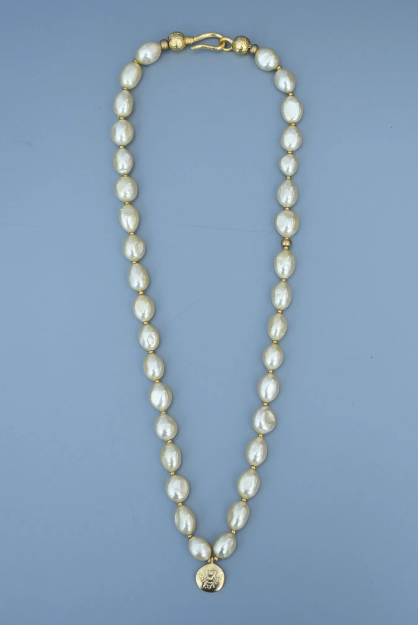 baroque glass pearl necklace