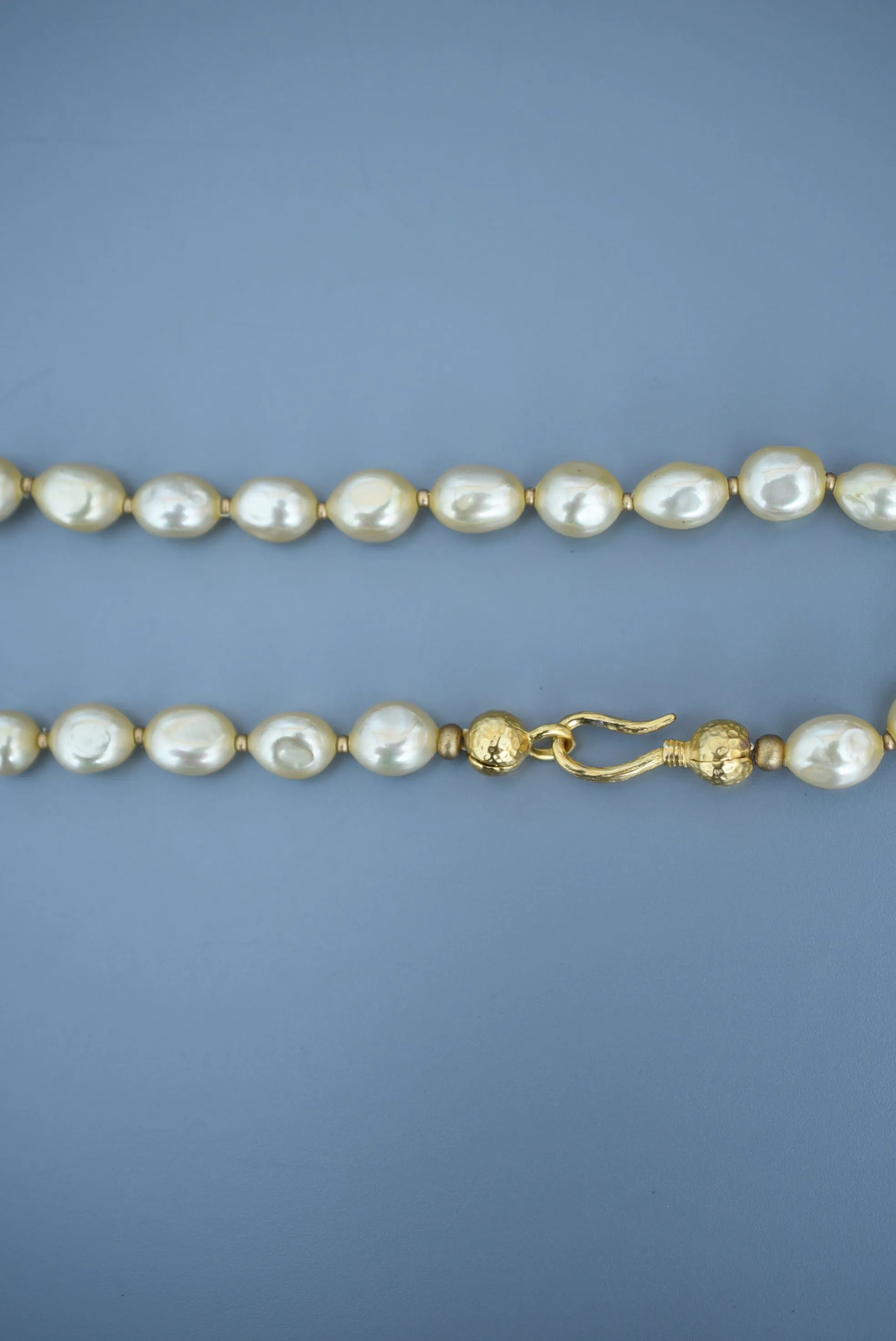 baroque glass pearl necklace