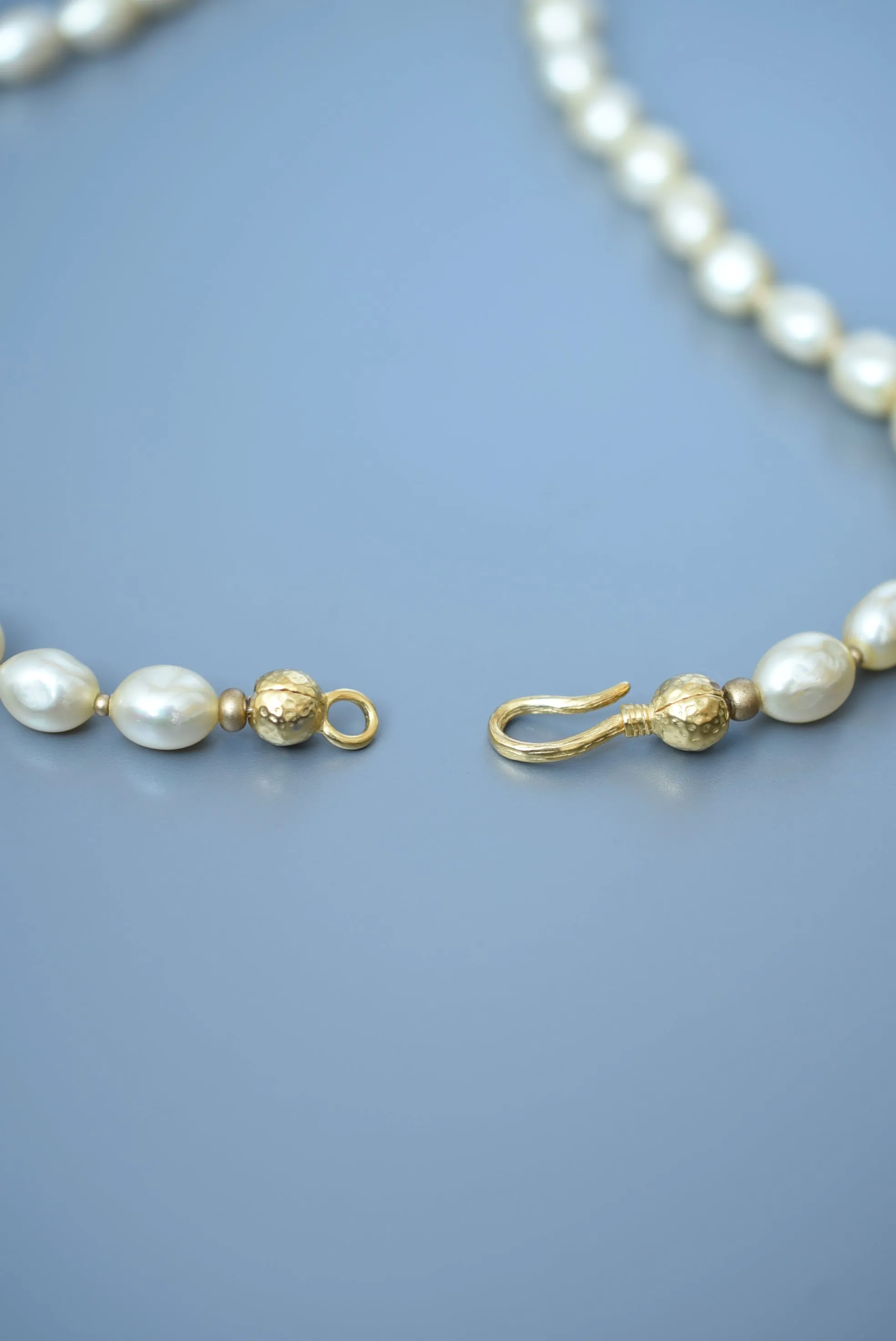 baroque glass pearl necklace