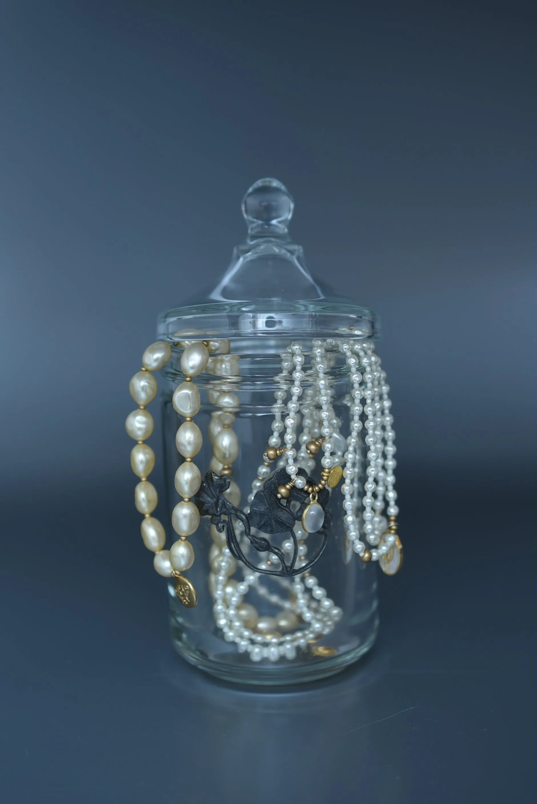 baroque glass pearl necklace