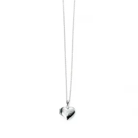 Beginnings Sterling Silver Heart Locket Necklace N3924