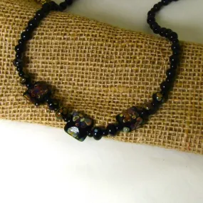 Black Handmade Artisan & Black Onyx Bead Necklace