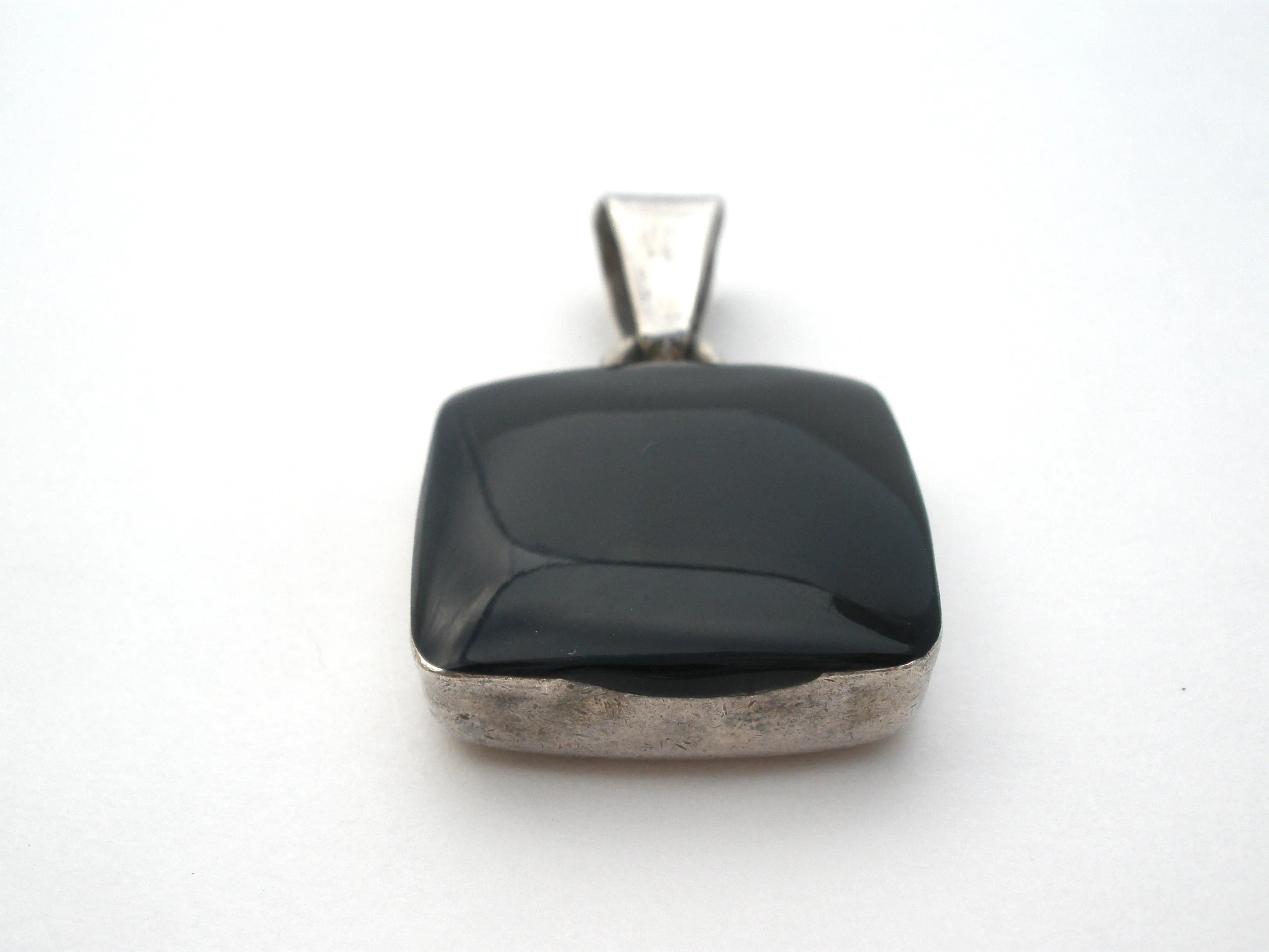 Black Onyx Sterling Silver Pendant by Tigerlily