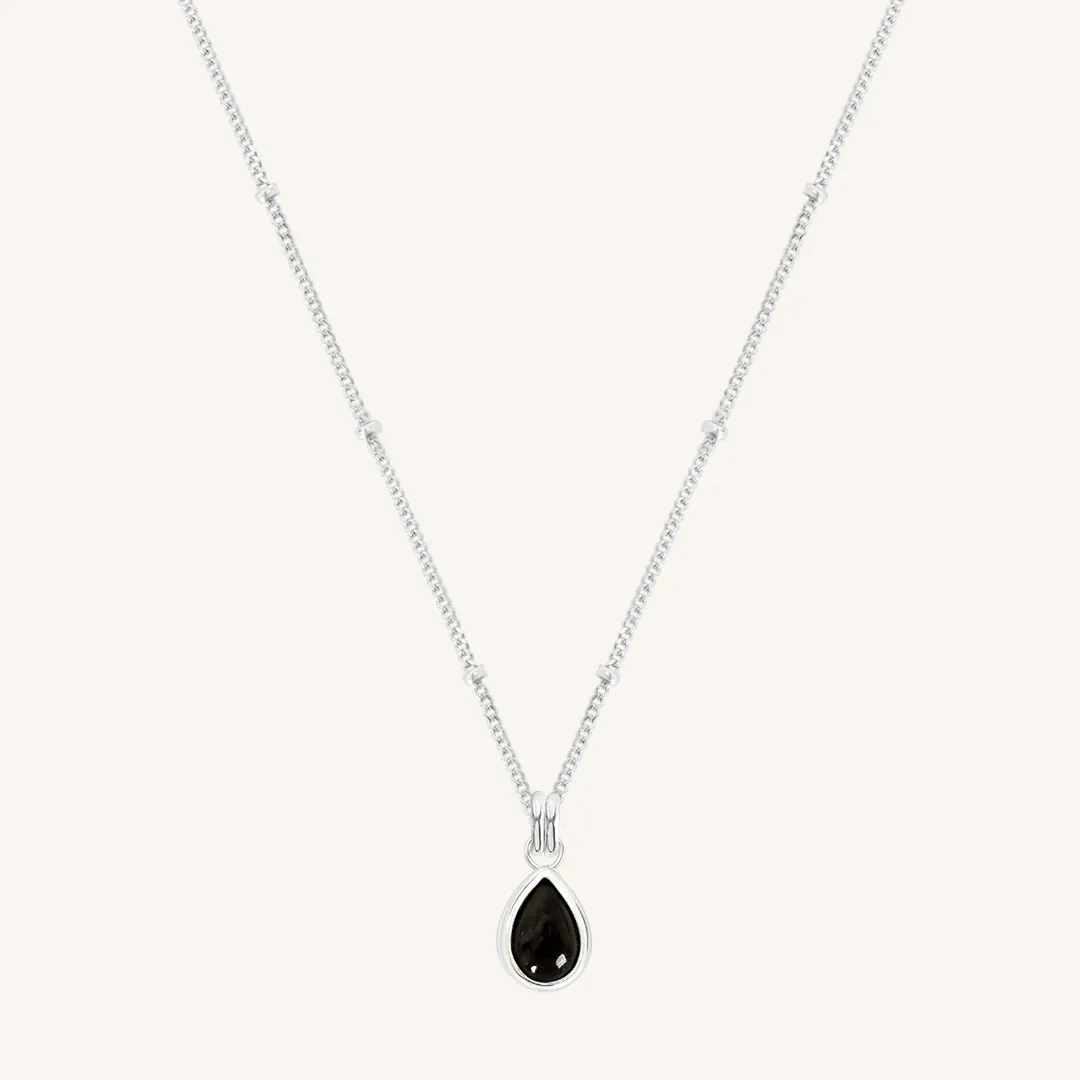 Black Onyx Trove Charm Necklace