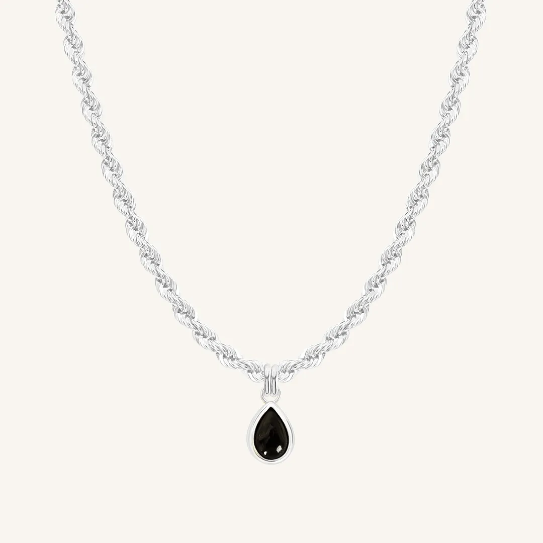 Black Onyx Trove Charm Necklace