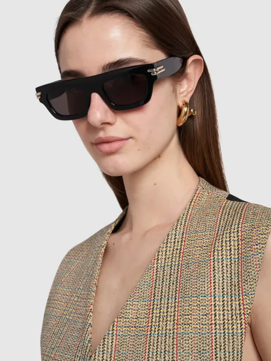 Bottega Veneta   BV1321S Mitre acetate square sunglasses 