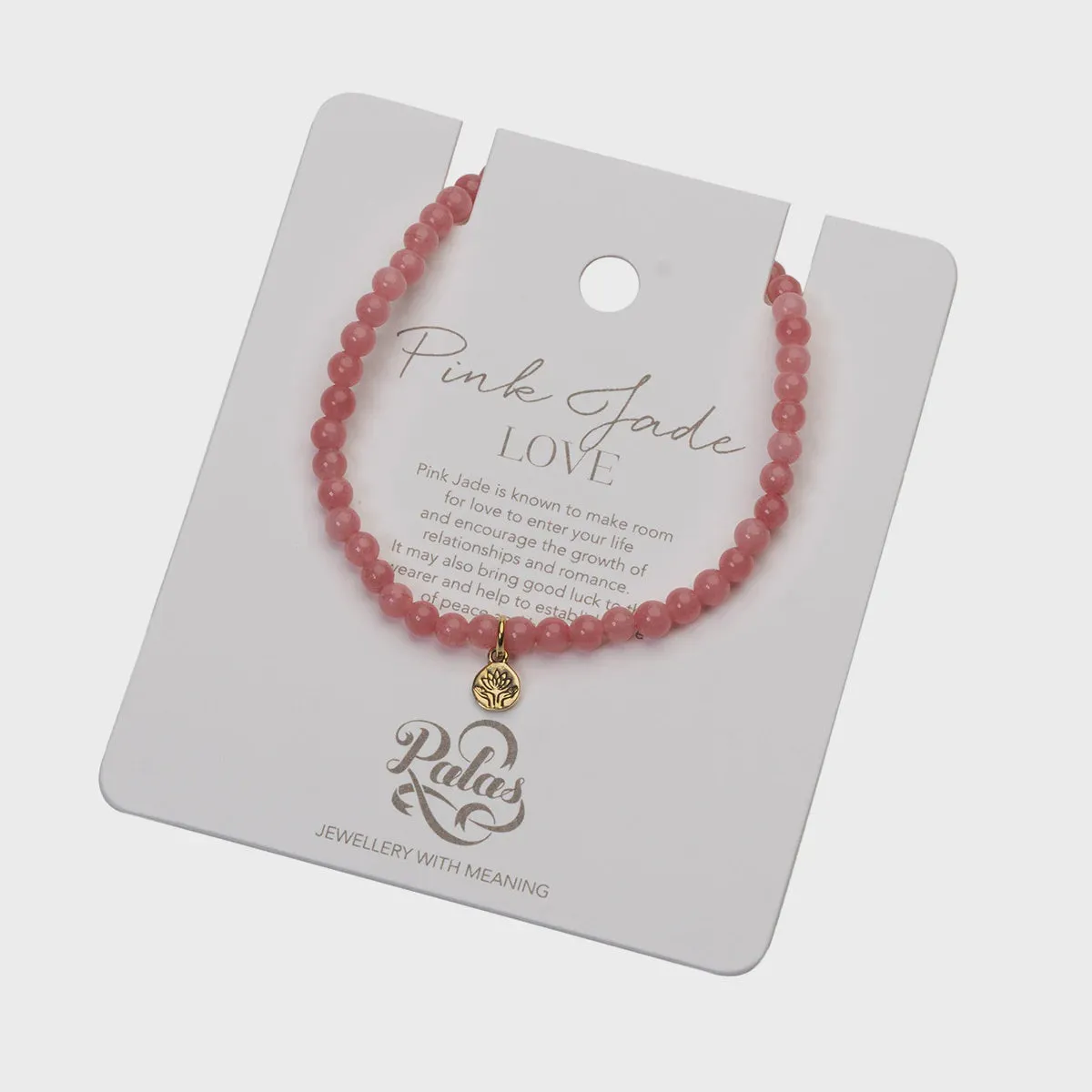 Bracelet - Healing Gem Pink Jade