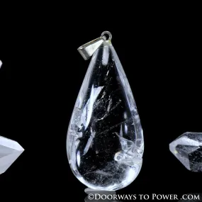 Casa Crystal Drop Pendant | John of God Blessed Clear Quartz