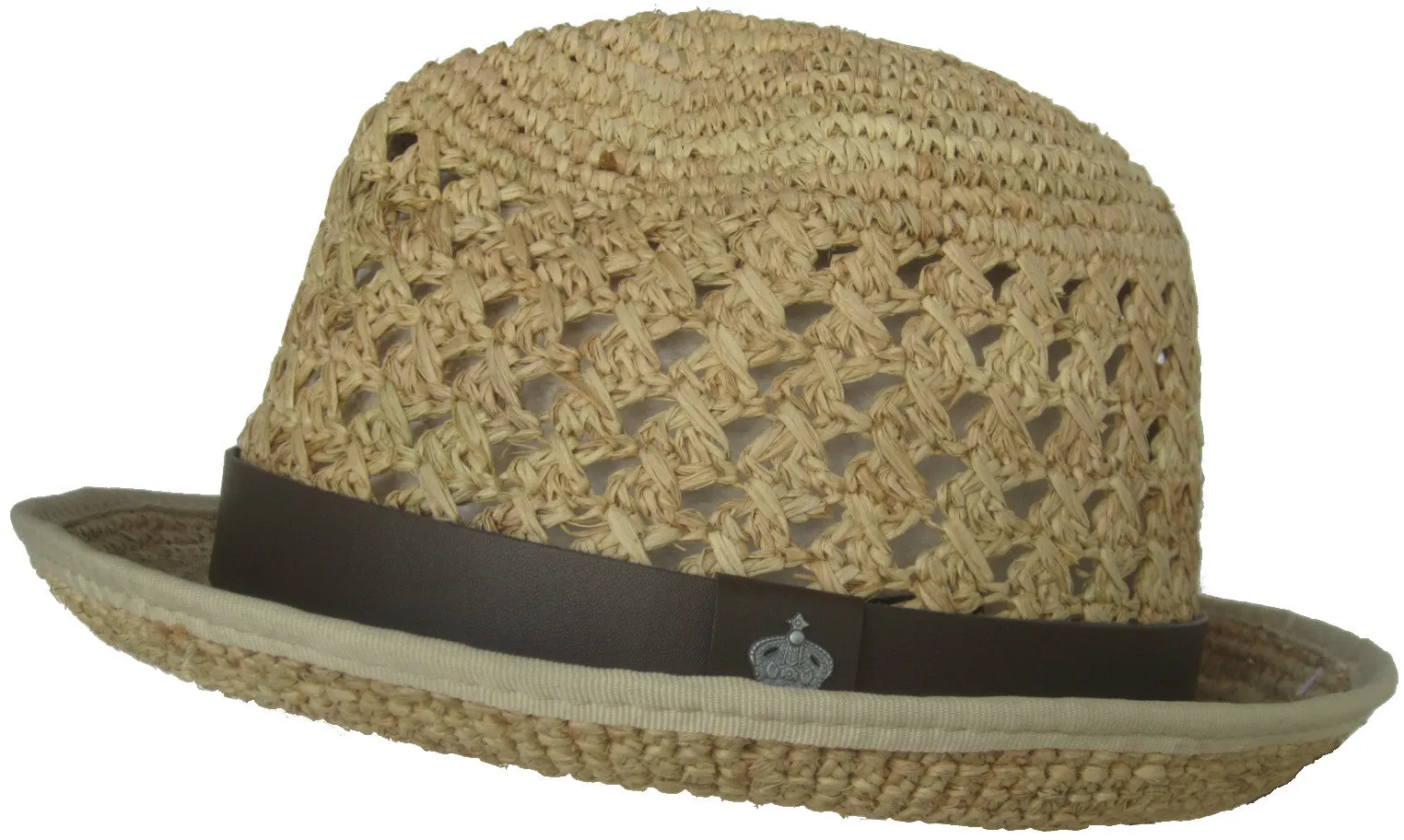 Christys Crown "Christian" Crocheted Raffia Fedora