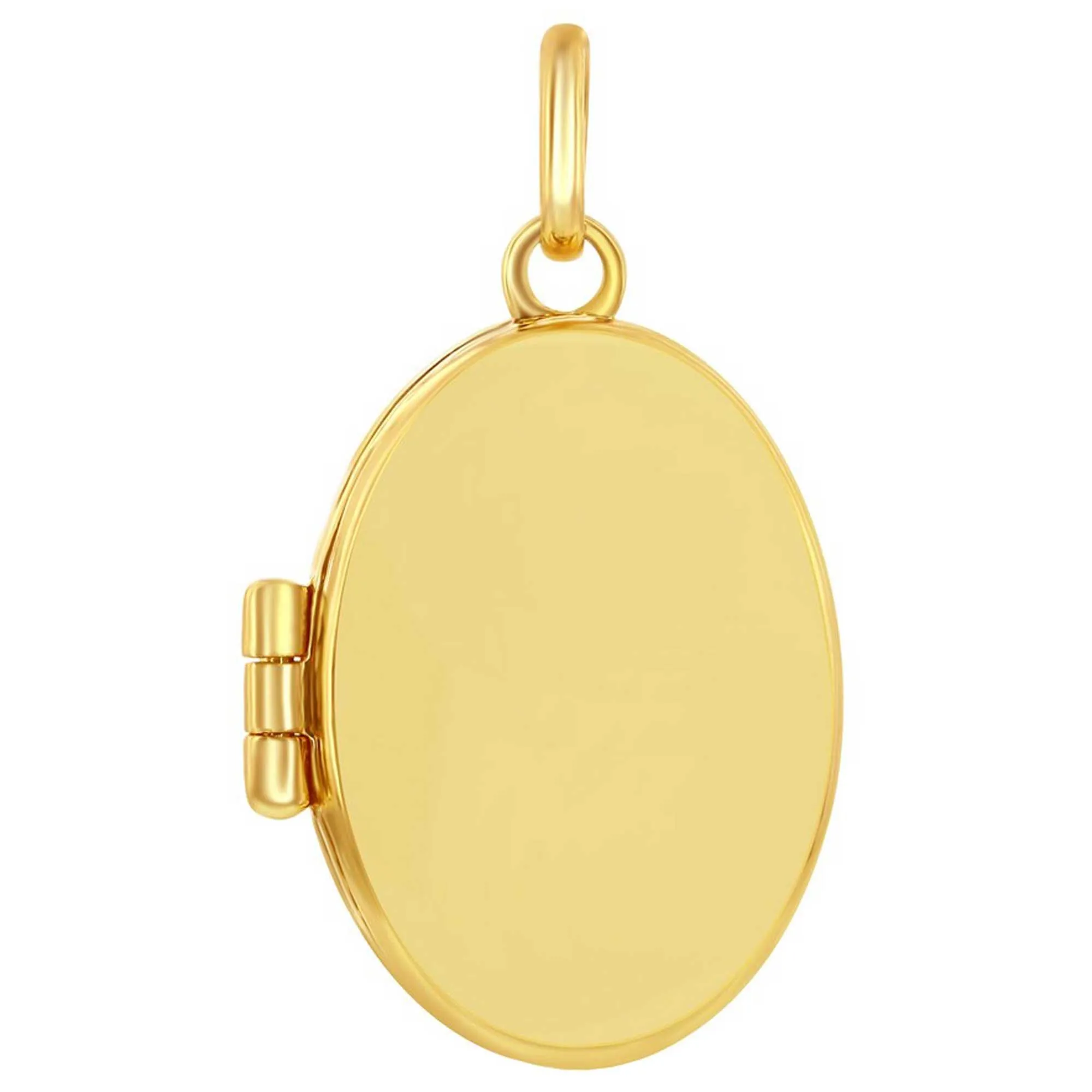 Classic Gold  Women's Locket - 14K Yellow Gold Polished Oval | 14J-200