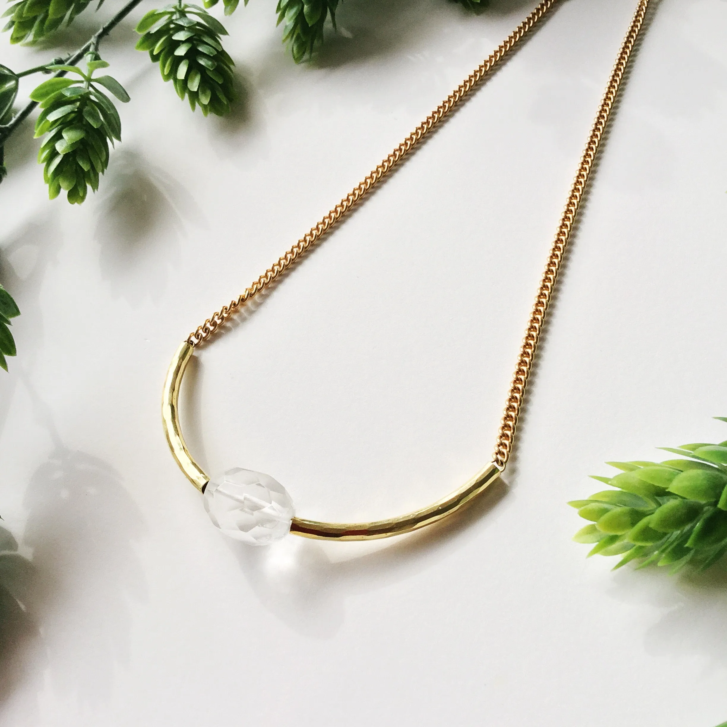 Close to the Heart Necklace: Quartz