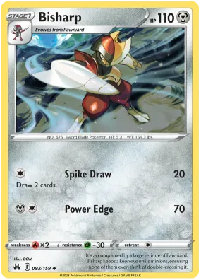 [Collector Troves] Pokemon Sword & Shield Crown Zenith Bisharp Card