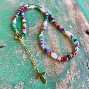 Colorful Little Beaded Necklace