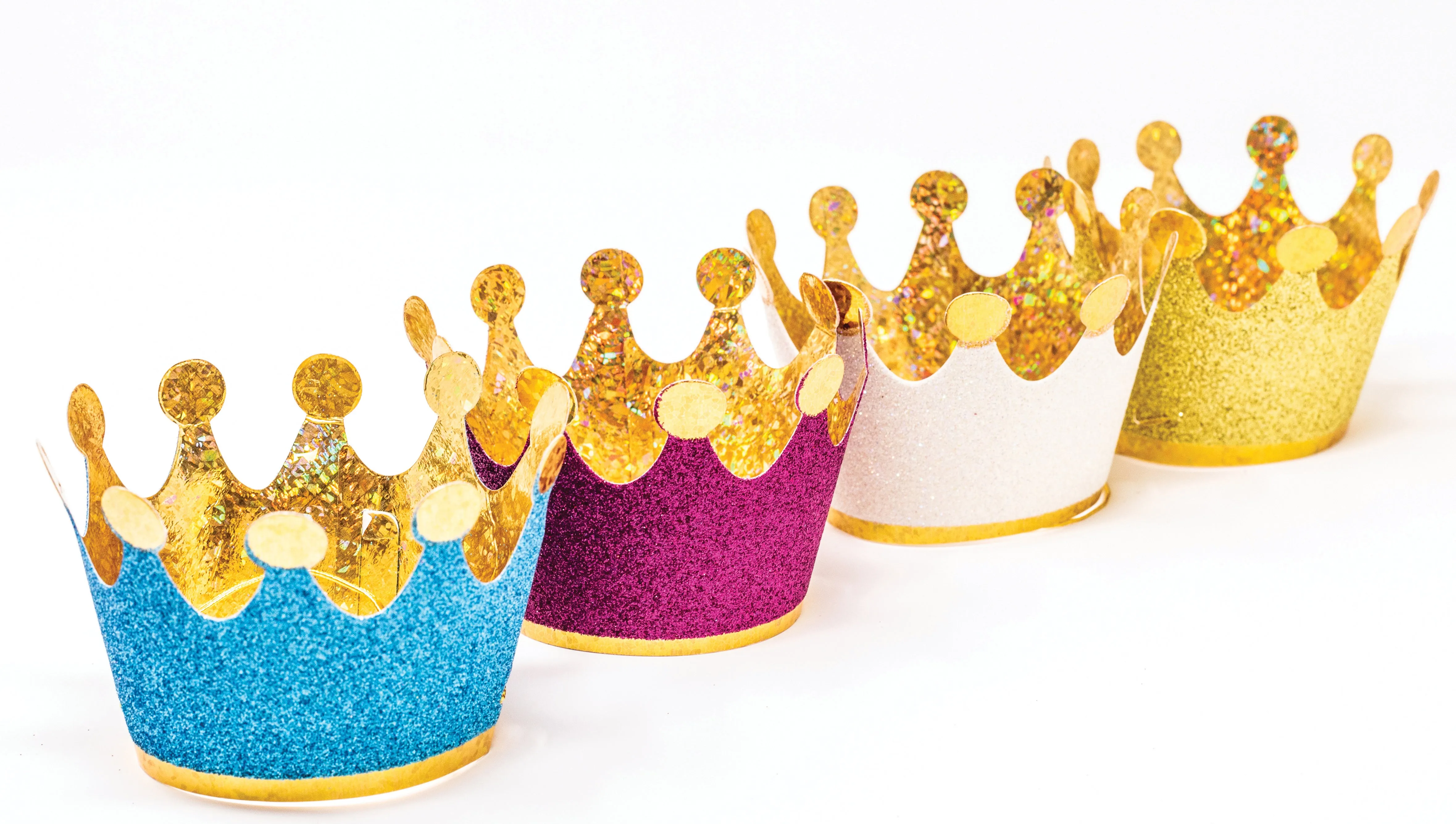 Colorful Mini Party Crowns