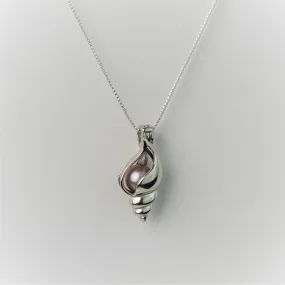 Conch Shell Cage Necklace