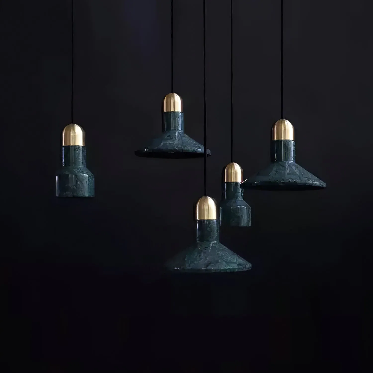 Cone Marble Pendant Light