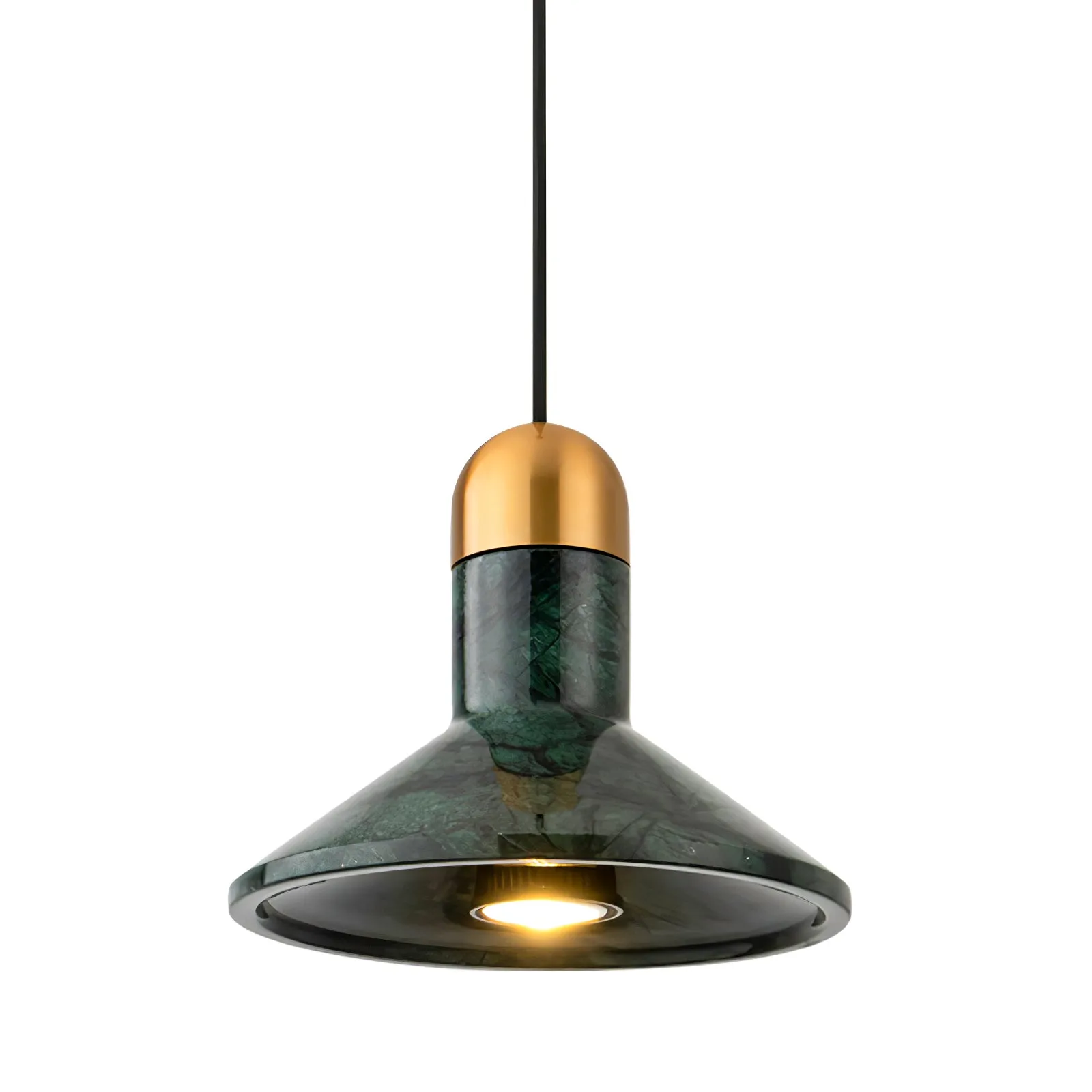 Cone Marble Pendant Light