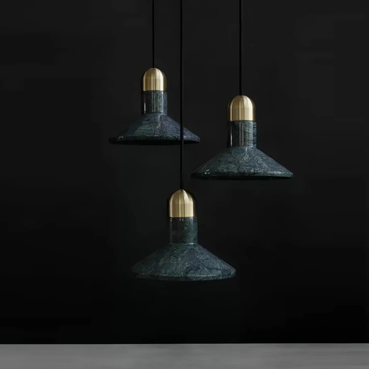 Cone Marble Pendant Light