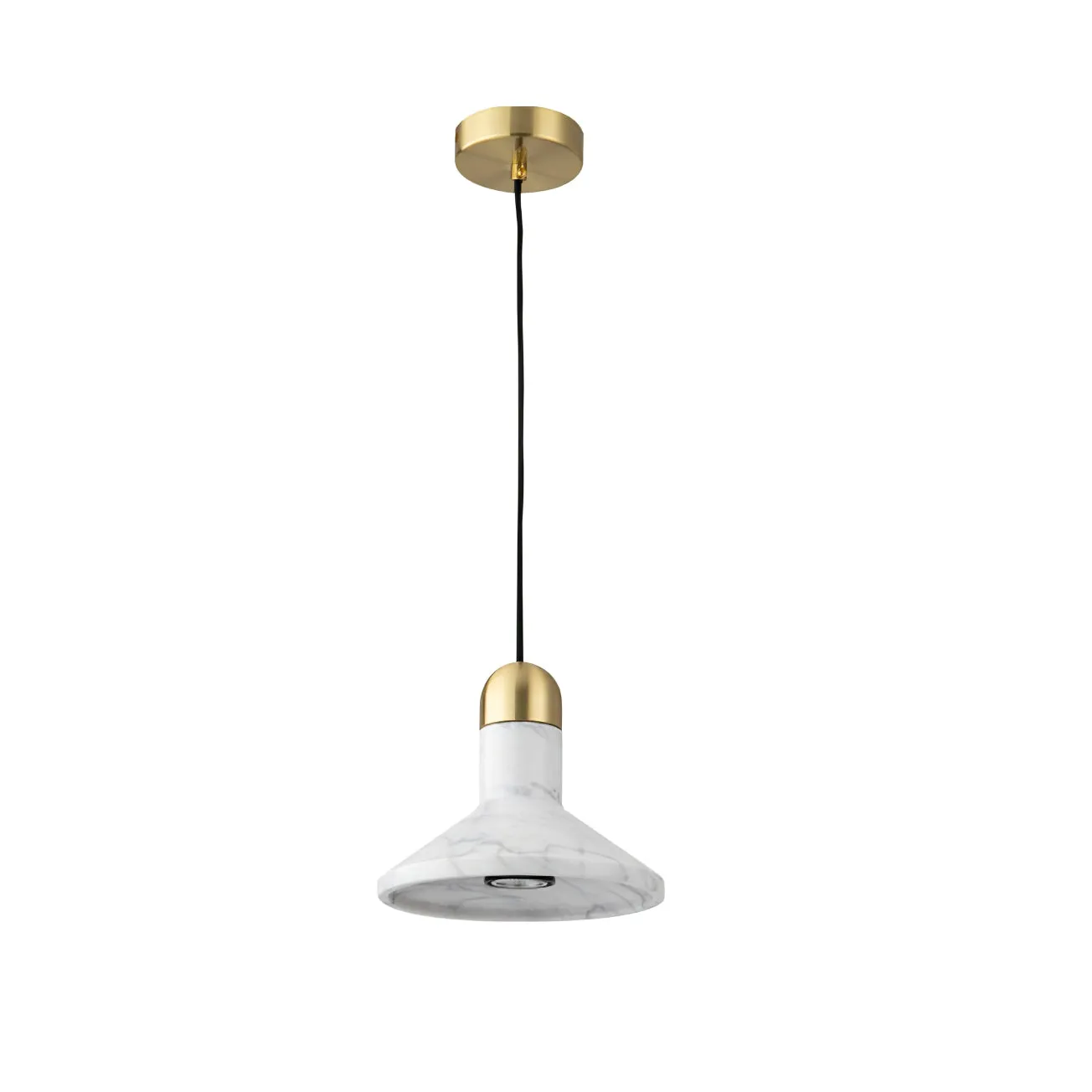 Cone Marble Pendant Light