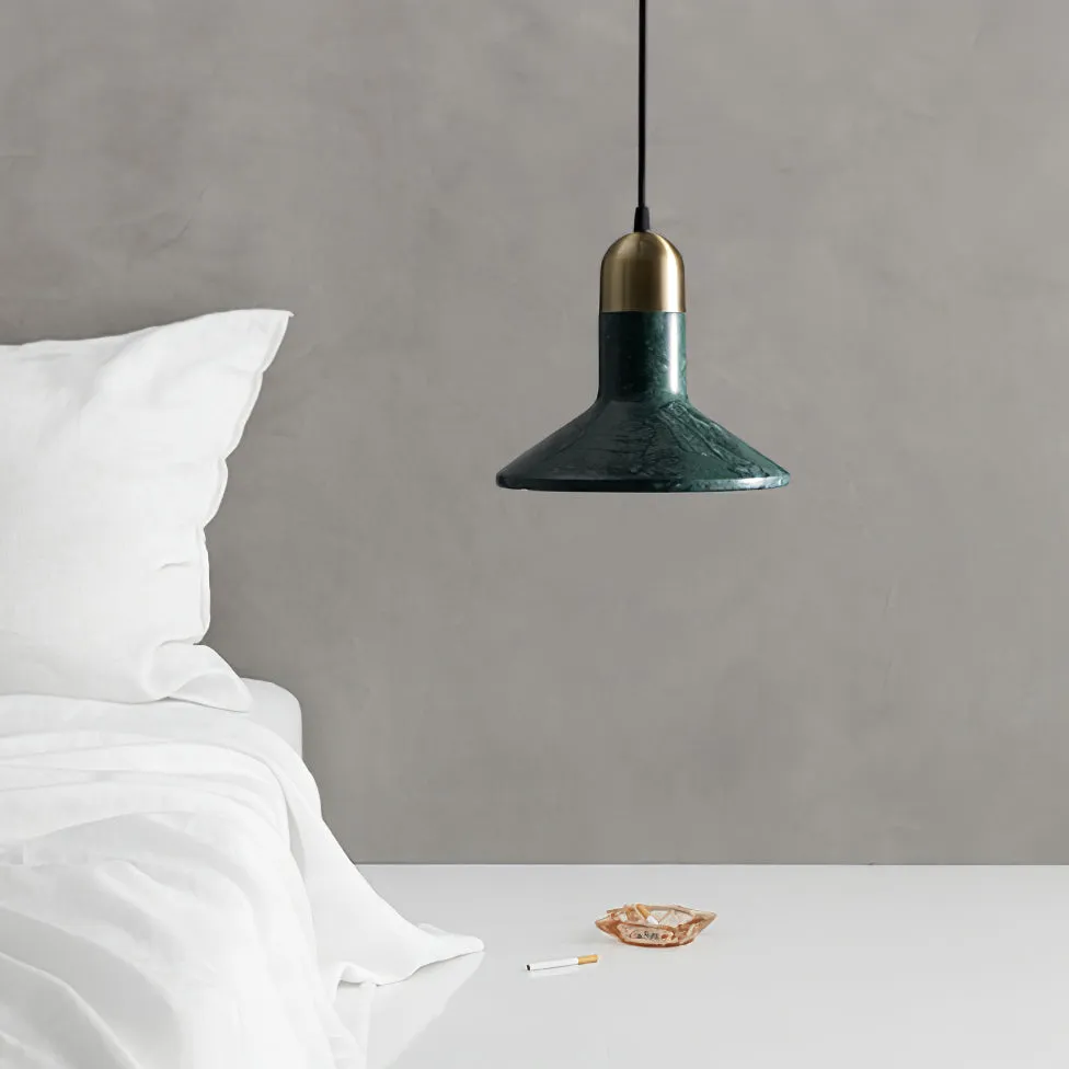 Cone Marble Pendant Light