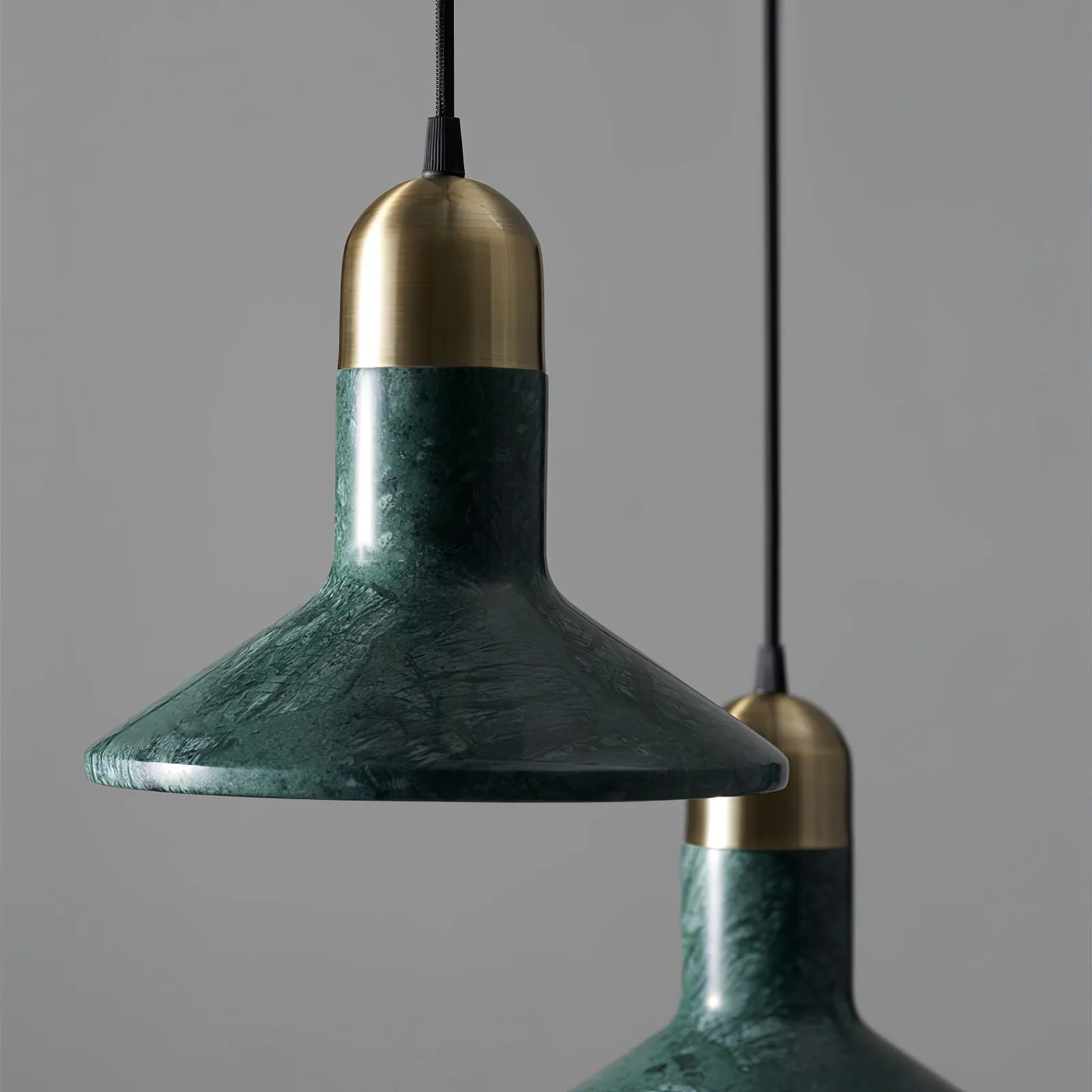 Cone Marble Pendant Light