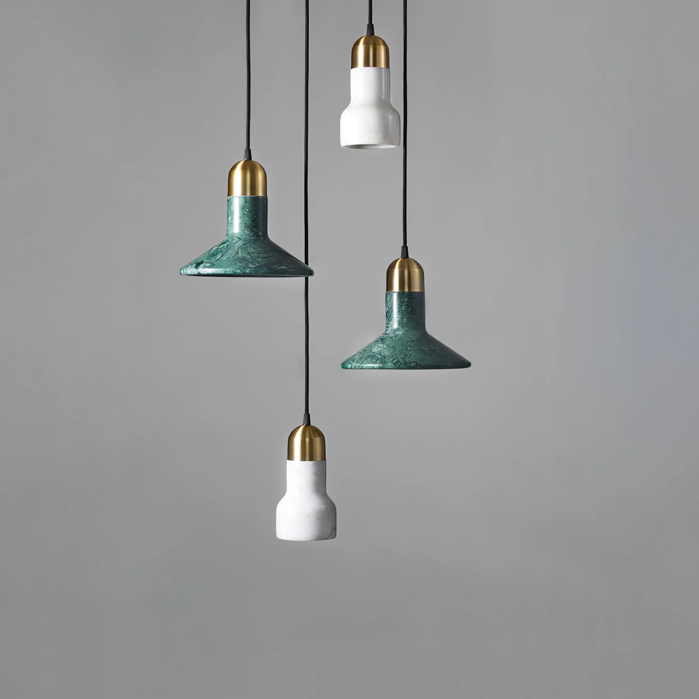 Cone Marble Pendant Light