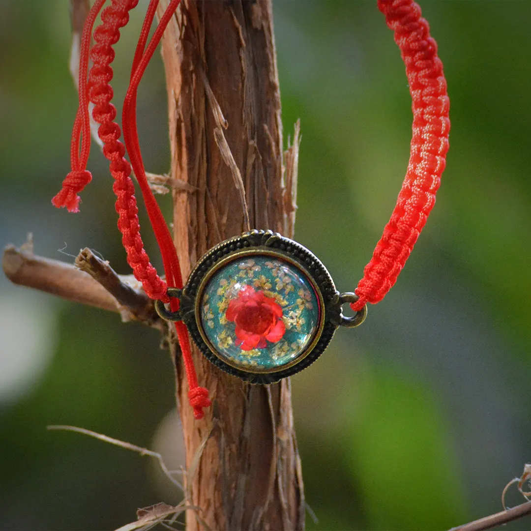 Cordial Cerise Real Dried Flower Bracelet