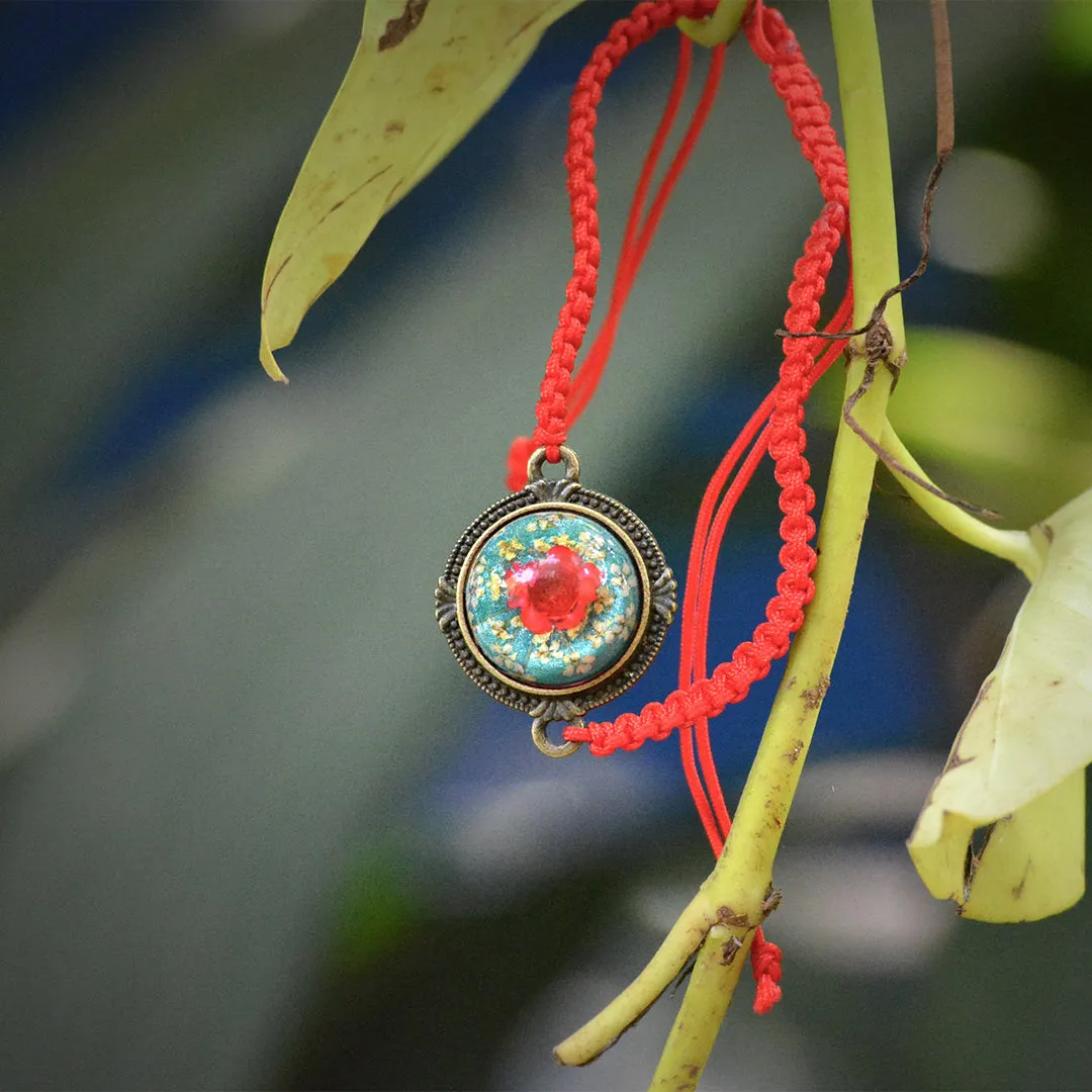 Cordial Cerise Real Dried Flower Bracelet