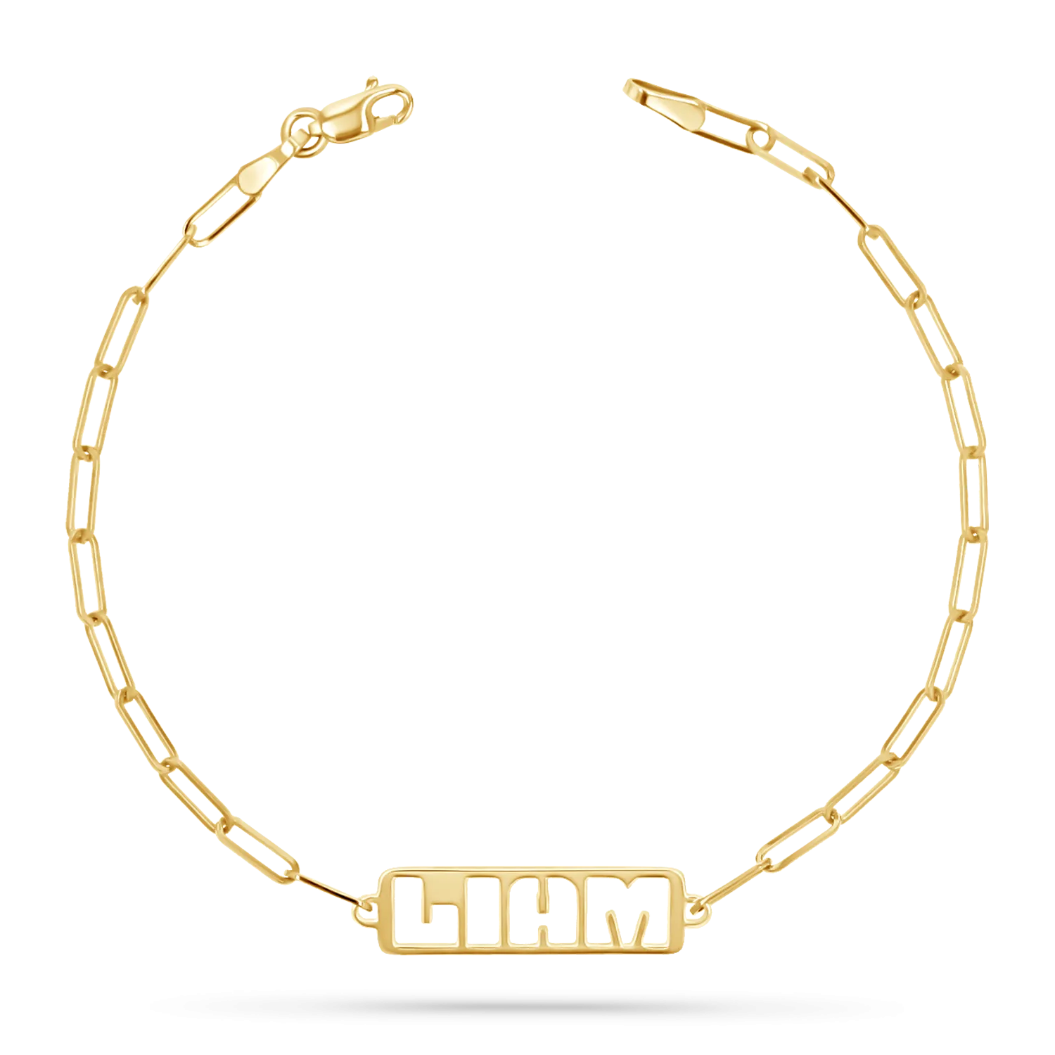 Customizable Cut-Out Name Bracelet