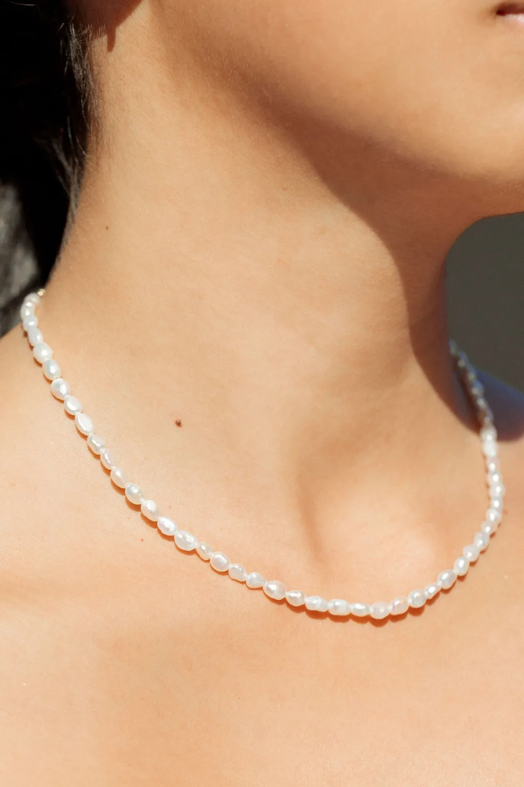 Dainty Pearl Necklace - Maile