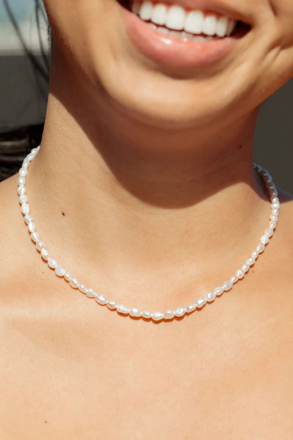 Dainty Pearl Necklace - Maile