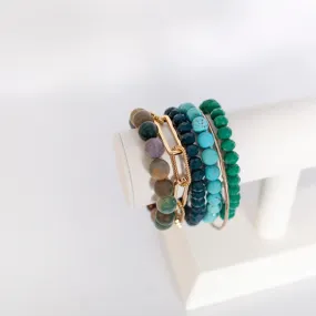 Dark Blue Autumn Bracelet Stack