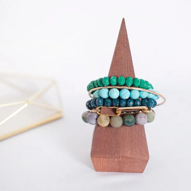 Dark Blue Autumn Bracelet Stack